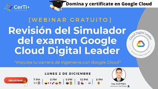 Revisión del simulador del examen Google Cloud Digital Leader [upl. by Suivatco]