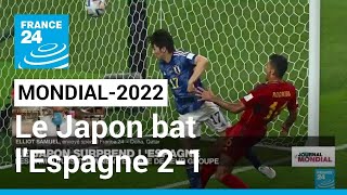 Mondial2022  le Japon bat lEspagne 21 les deux équipes qualifiées • FRANCE 24 [upl. by Alletsyrc]