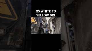 F95 X5 DRL yellow chip install wo taking off the bumper [upl. by Elleinahc]