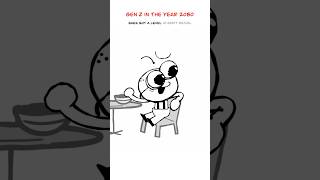 Gen Z In The Future 😅 Animation Meme Orig CoopNoop shorts [upl. by Nine]