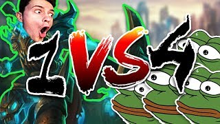 JÁ vs MOJE RODINA  1v4 League of Legends [upl. by Akcemat]