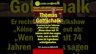 Thomas Gottschalk Wettendas ZDF KölnerTreff Meinungsfreiheit woke ard Beisenherz ÖRR [upl. by Auqenat970]