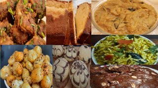 9 variety Recipes in 1 videoChittimutyala biryaniPalak Aloo65 CurryPlum CakeUgadiGolichina Kodi [upl. by Adorl]