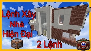 Minecraft Lệnh Xây Nhà Hiện Đại  2 Lệnh No Mod 19 110 [upl. by Schild498]