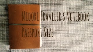 Updated Whats in my Midori Travelers Notebook Passport Size HD [upl. by Annawat]