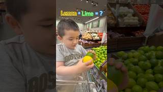 See Bennett’s Math Magic Lemon Plus Lime Equals What shorts grocery funny math fruits [upl. by Seiter]