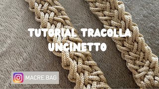 Tutorial tracolla per borsa all’uncinetto [upl. by Eiromem]