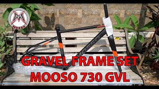 First Review Frame Set Gravel Bike Mosso 730 GVL Alloy fork Carbon [upl. by Eelahc]