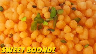 Sweet Boondi Recipe  Bundi Banane Ki Recipe At Home  बूंदी बनाने की विधि [upl. by Atauqal]