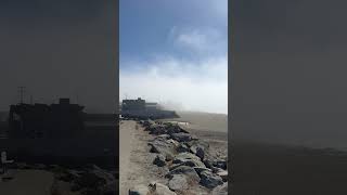 Interesting fog rolling in to Cayucos Beach beach pacific cayucos fog [upl. by Kavanaugh]