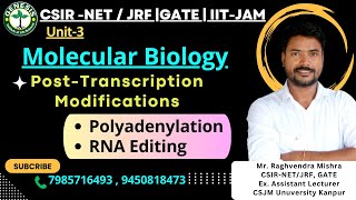 PYQs  Polyadenylation  RNA Editing  PostTranscriptional Modifications  genesisinstitute [upl. by Nybbor495]