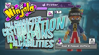 NINJALA FULL CHARACTER CUSTOMIZATION  ALL WEAPONS amp ABILITIES ALL BATTLE CARDS EMOTES amp STICKERS [upl. by Jordan]