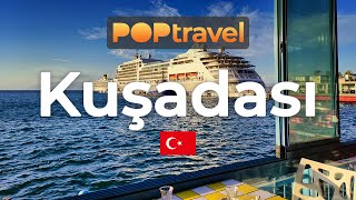 KUSADASI  Turkey 🇹🇷 Downtown to Castle Island  4K 60fps UHD [upl. by Boylan]