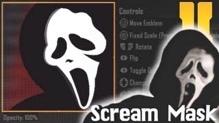 Black Ops 2  Scream Mask Emblem Tutorial [upl. by Terbecki]