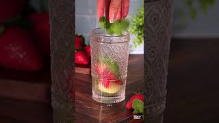 How to make a nonalcoholic strawberry mojito 🍓 Virgin Mojito Recipe dryjanuary nonalcoholic [upl. by Letisha]