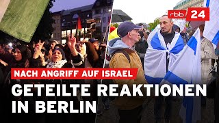 Nach Raketenangriff auf Israel Protest aber auch Jubel in Berlin [upl. by Emera815]