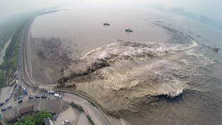 Live Awaiting the tidal bore on east Chinas Qiantang River – Ep 3 [upl. by Aihsila]