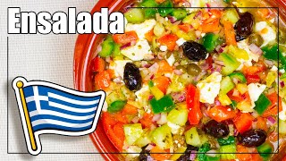 ✅ Receta ENSALADA GRIEGA ▶ RECETAS de VERANO ▶ Ensalada recetas [upl. by Merla]