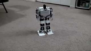 Android controlled 17 dof biped robot arduino  ssc32  JYMCU [upl. by Silverman]