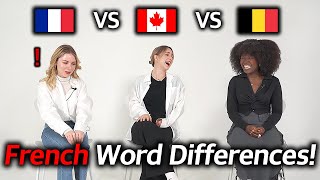 Word Differences Between French Language Countries France Belgium Canada [upl. by Milore]