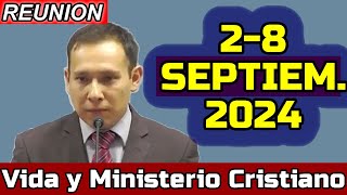 VIDA Y MINISTERIO CRISTIANO ESTA SEMANA 28 de Septiembre 2024 REUNION PREPARADA [upl. by Atikam834]