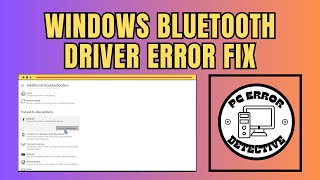 How to Fix Bluetooth Driver Error in Windows 10 [upl. by Oinotna]