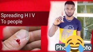 Spreading HIV to people prank gone wrong they called the police [upl. by Figge168]