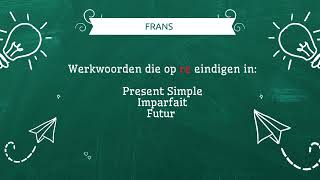 Frans Regelmatige werkwoorden op re in present Simple Imparfait en futur [upl. by Aerb]