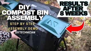 DIY How to Assemble a Compost Bin  Backyard Composting Made Simple  Step by Step Tutorial Demo [upl. by Chandra11]