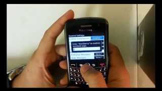 How to Hard Reset Blackberry 9630 Tour to factory settings [upl. by Annerol]