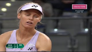 Elena Dementieva v Agnes Szavay 2009 Stuttgart 2R highlights [upl. by Picardi]