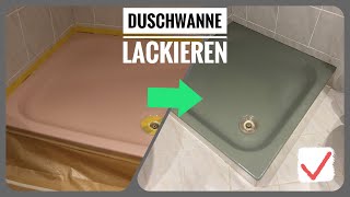 Duschwanne  Badewanne lackieren  Badewannenlack DIY [upl. by Neelac]