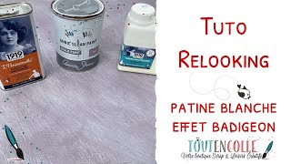 Tuto relooking table patine blanche effet badigeon avec Mauler et Annie Sloan [upl. by Tabib]