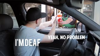 Deaf Man vs Drive Thru I Felt Human [upl. by Refinney]