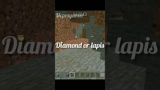 Diamond or lapis 🤔 minecraft shorts [upl. by Ttik647]