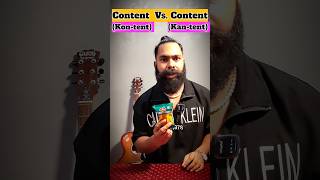 Content Vs Content Confusing Words Homographs english shorts homographs fluentvibeswithkaran [upl. by Eeresid863]