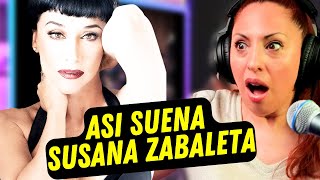 SUSANA ZABALETA  ME QUEDO EN SHOCK  Vocal coach REACTION amp ANALYSIS [upl. by Crisey]