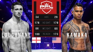 BRENDAN LOUGHNANE vs KAI KAMAKA FULL FIGHT PFL [upl. by Nosnek]