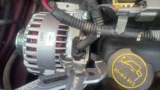 EASIEST ALTERNATOR REPLACEMENT EVER 2004 FORD FREESTAR VAN HOW TO REPLACE ALTERNATOR YOURSELF [upl. by Irrot]