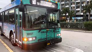 Palm Tran 2016 30ft Gillig Low Floor 1607 On Route 60  West Palm Beach Intermodal [upl. by Leval]