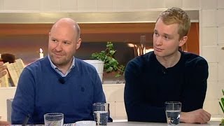 Henrik Dorsin och Björn Gustafsson om nya Kontoret  Nyhetsmorgon TV4 [upl. by Anhsirk]