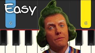 Oompa Loompa  Wonka  EASY Piano Tutorial [upl. by Ative]