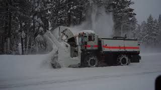 Caltrans Kodiak Snowblower in the Sierra [upl. by Meara]