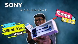 Sony MDRXB55AP Premium inEar Extra Bass Wired Headphones with Mic Unbox and Review [upl. by Gibbs164]