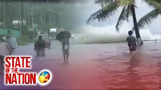 Dipolog City Boulevard nagmistulang swimming pool dahil sa umapaw na tubig mula sa dagat  SONA [upl. by Leiand378]