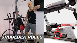 Shoulder Pulls on the Bowflex  XCEED XTREME L2 Shoulders [upl. by Mommy]