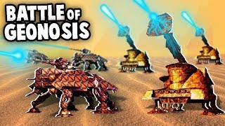 Star Wars BATTLE of GEONOSIS ATTE Walkers vs Hailfire DROIDS Forts Star Wars Mod Gameplay [upl. by Goodard780]