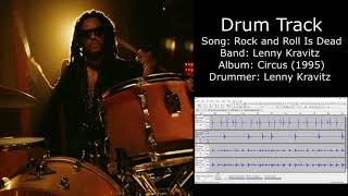 Rock and Roll Is Dead Lenny Kravitz • Drum Track [upl. by Schaefer]