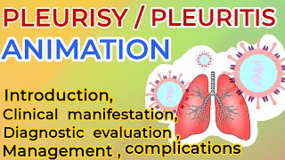 pleurisy  pleuritis  pleurisy symptoms  pleurisy treatment  3d animation  pleuritic chest pain [upl. by Juanne]