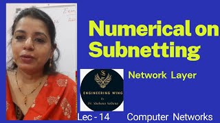 Lec14Example on Subnetting Computer Networks [upl. by Cart]